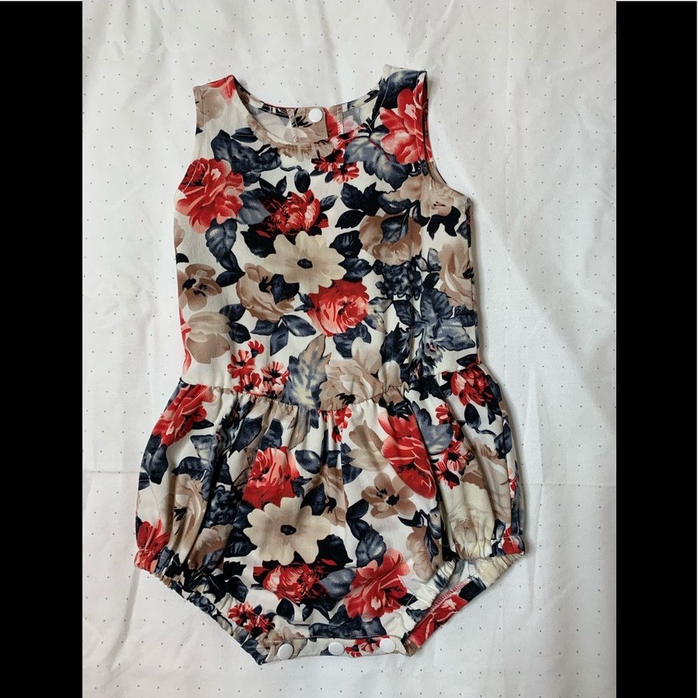 Floral Romper Toddler 2t